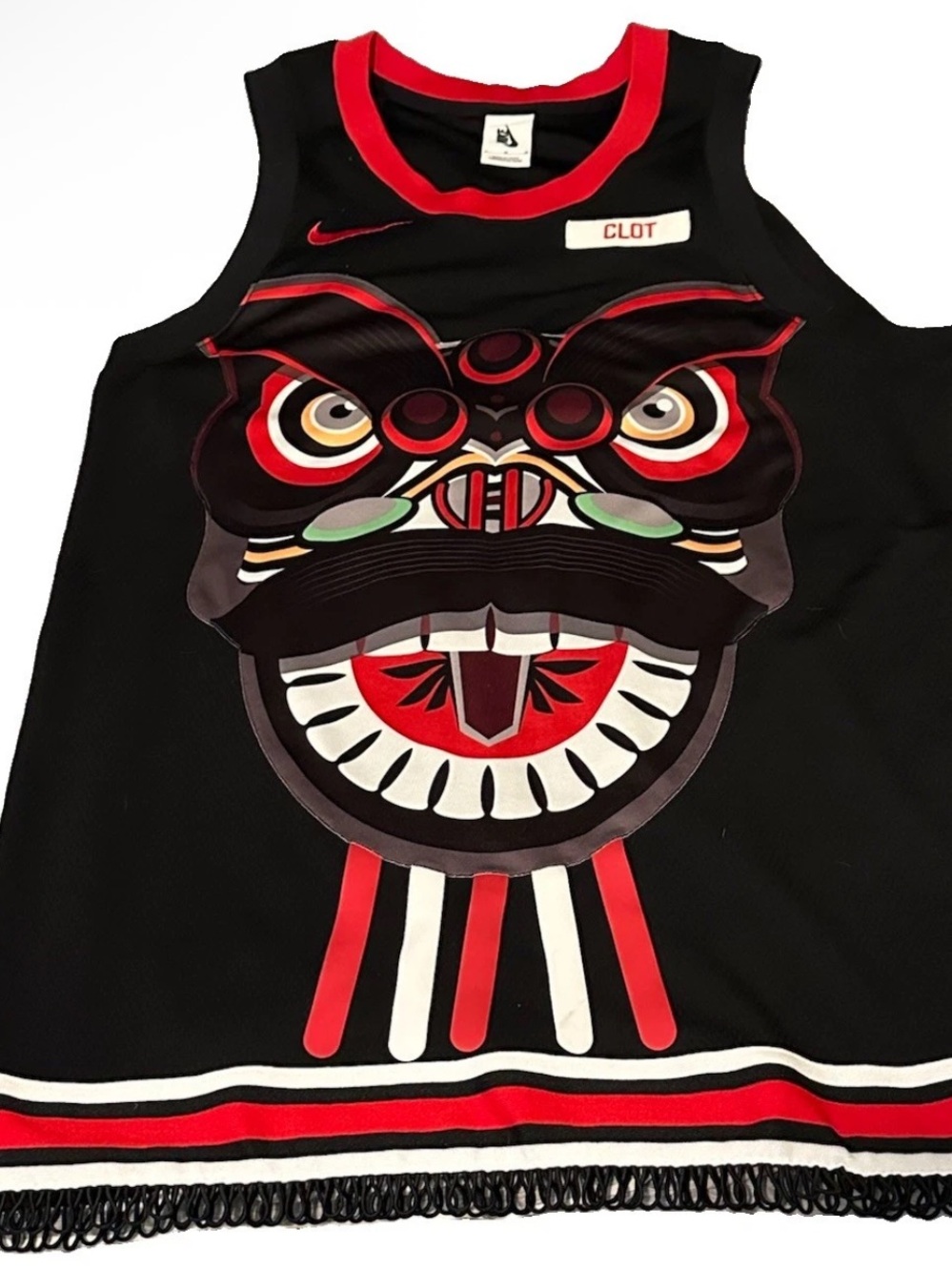Nike x CLOT NRG Lion Dance Jersey Chinese New Year CK0094-010 Men's Medium